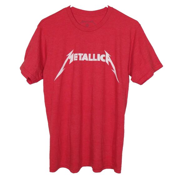 Metallica Red Lightweight Tee Unisex Adult Size Medium - Picture 1 of 5